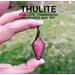 Thulite Wire Wrapped Necklace Pendant